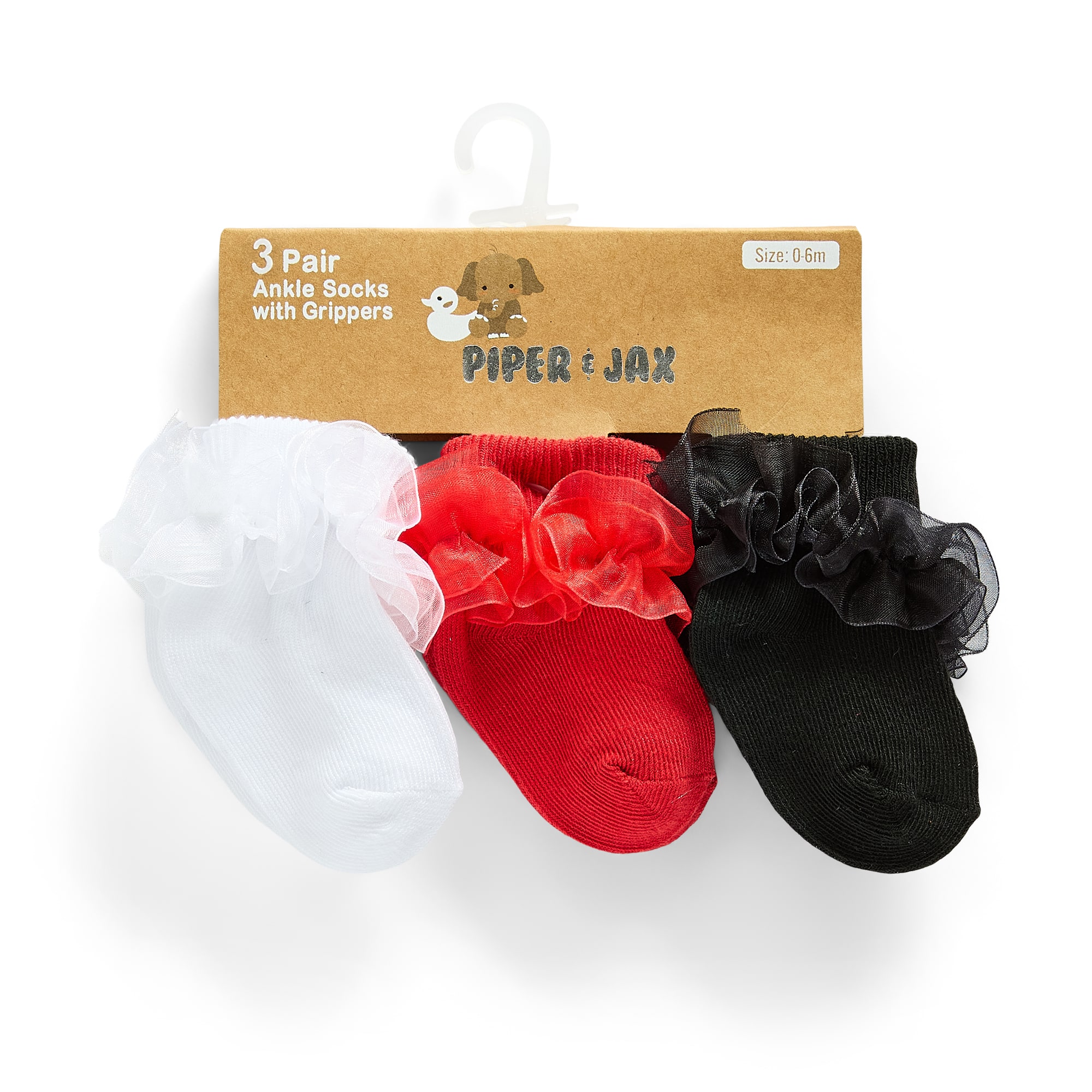 Piper & Jax Baby Girls 3-pc. Crew Socks