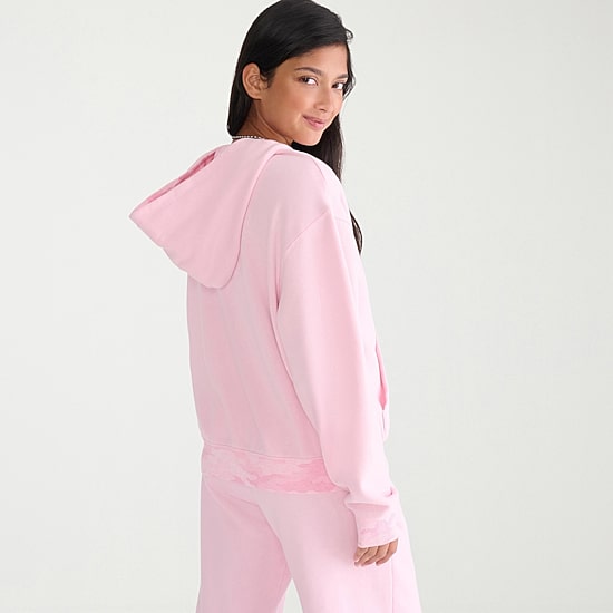 AEROPOSTALE Womens Long Sleeve Fleece Zipper Hoodie