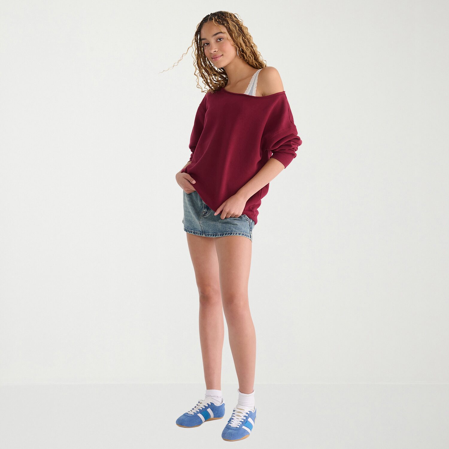 AEROPOSTALE Womens Juniors Long Sleeve Sweatshirt