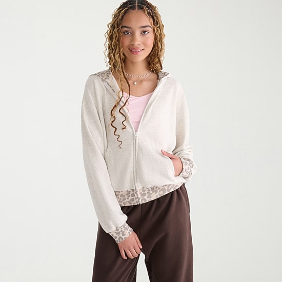 AEROPOSTALE Womens Juniors Long Sleeve Zipper Hoodie