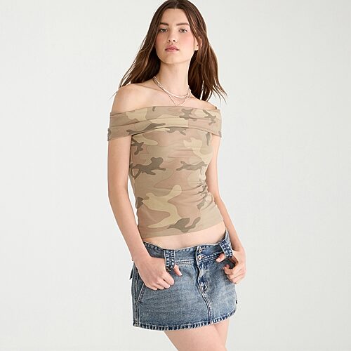 Aéropostale Womens Short Sleeve Sweatshirt In Green