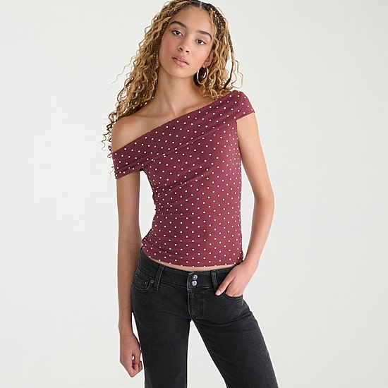 AEROPOSTALE Womens Straight Neck Short Sleeve T-Shirt