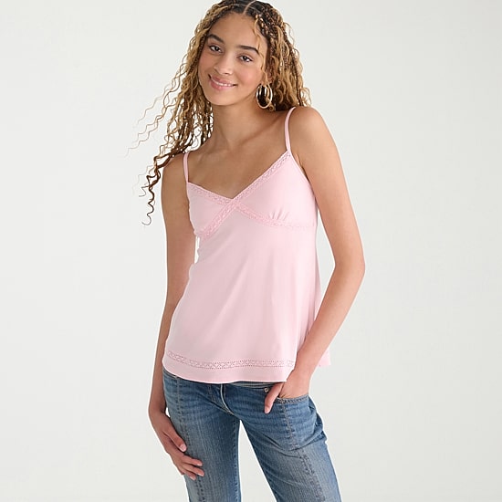 AEROPOSTALE Womens V Neck Sleeveless Babydoll Top
