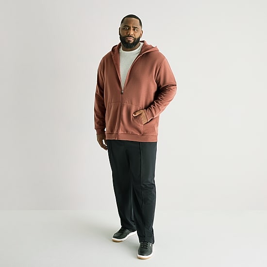 Xersion Sweatshirt Mens Long Sleeve Zipper Active Big and Tall Hoodie