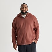Xersion Mens Long Sleeve Zipper Active Big and Tall Hoodie