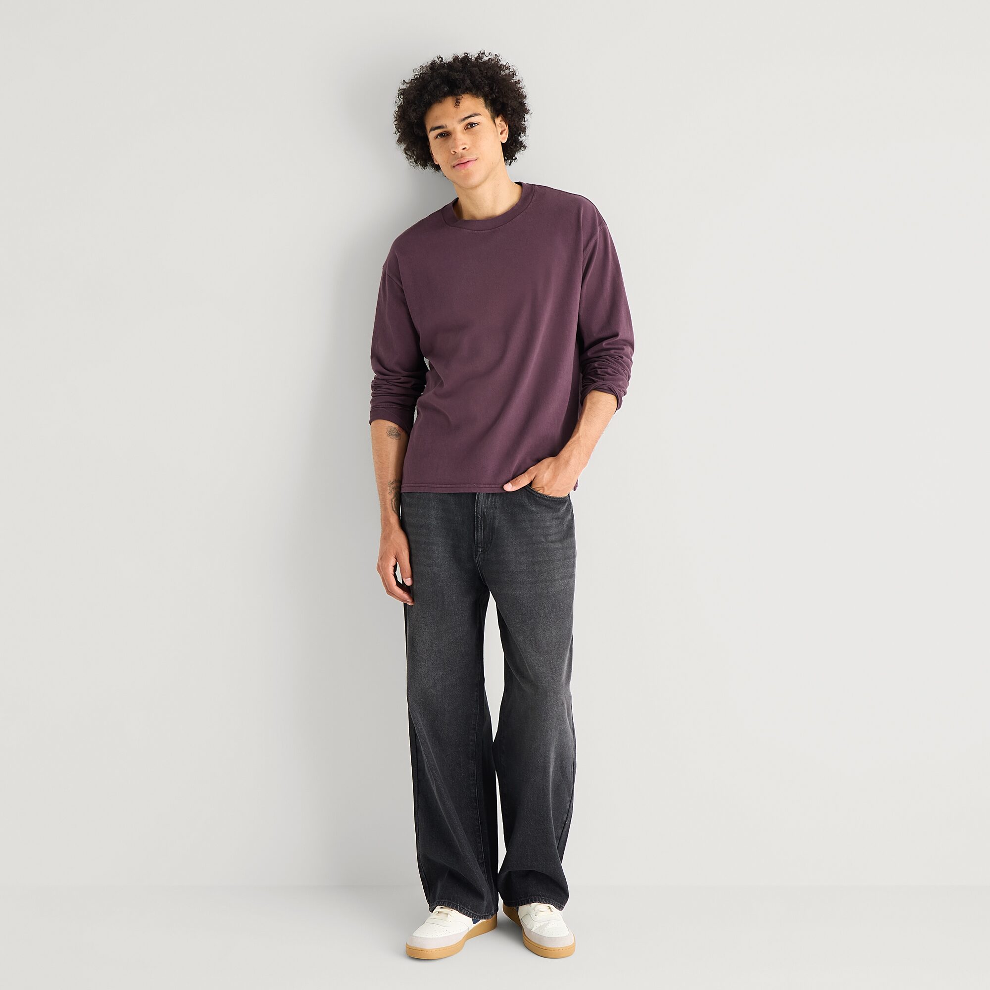Arizona Mens Crew Neck Long Sleeve T-Shirt
