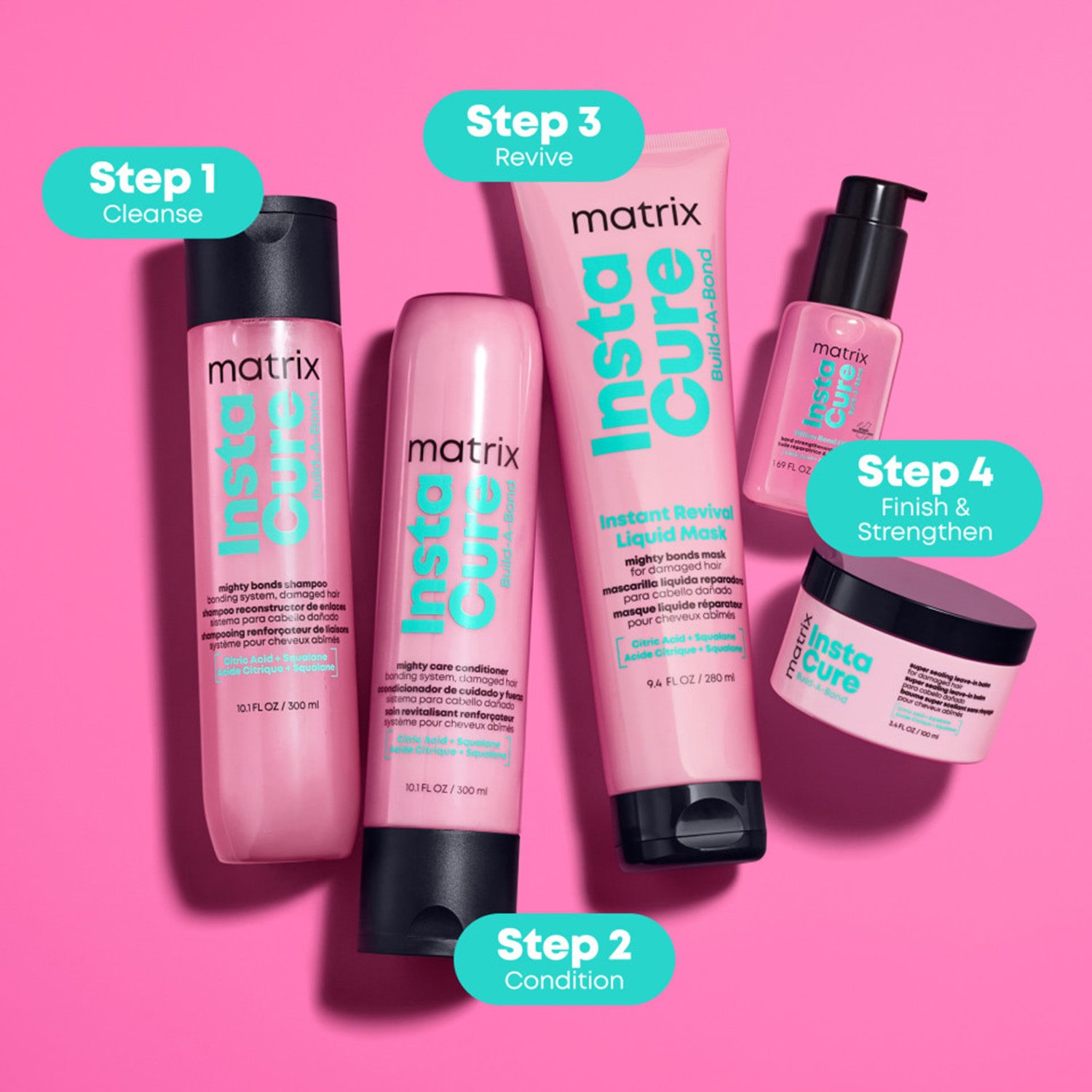 Matrix Insta Cure Build-A-Bond Oil 1.7 Oz. Hair Oil 1.7 oz.