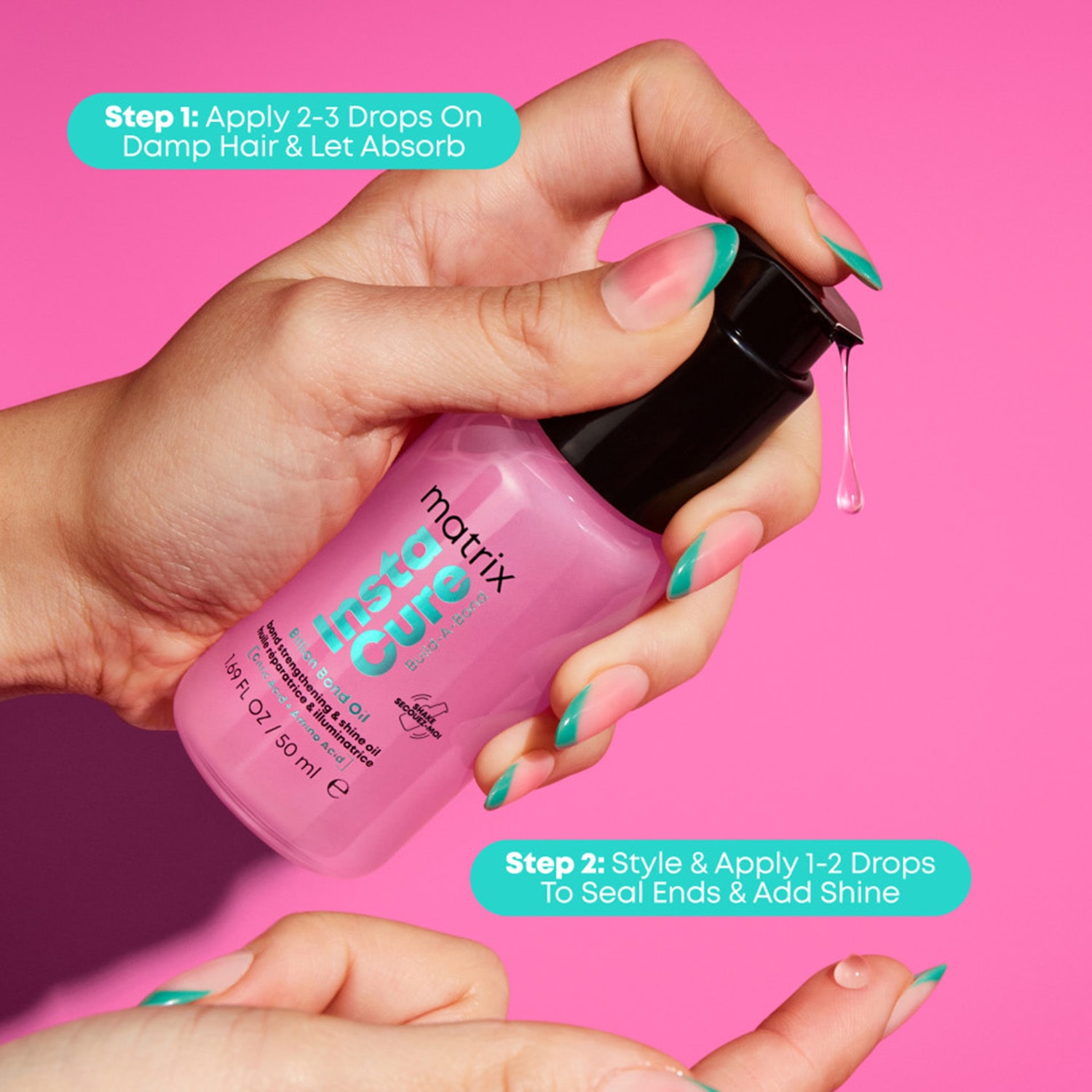 Matrix Insta Cure Build-A-Bond Oil 1.7 Oz. Hair Oil 1.7 oz.