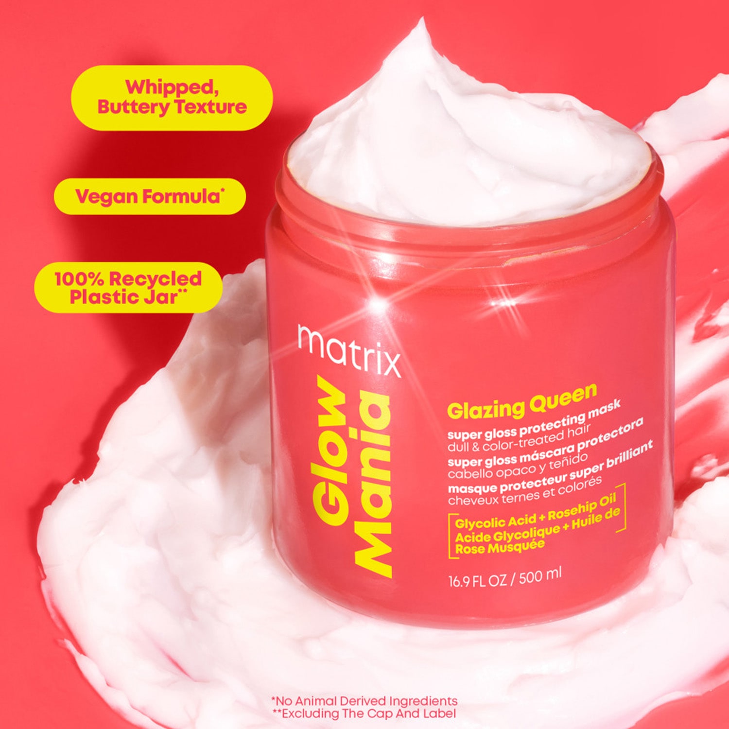 Matrix Glow Mania Glazing Queen Protecting Hair Mask 3.3 oz.