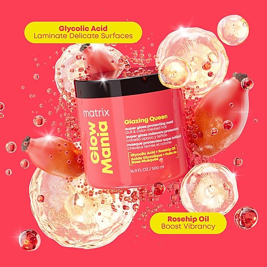 Matrix Glow Mania Glazing Queen Protecting Hair Mask 3.3 oz.