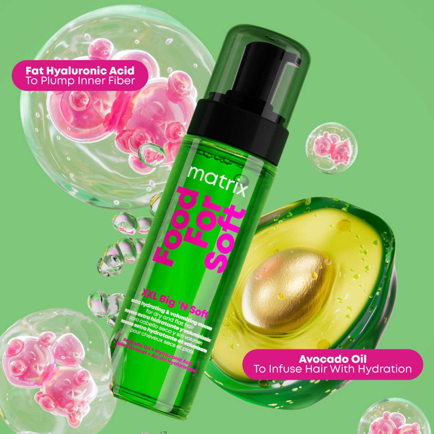 Matrix Matrix Food For Soft Xxl Big N Soft Volumizing Mousse 7.1 Oz. Styling Product 7.1 oz.