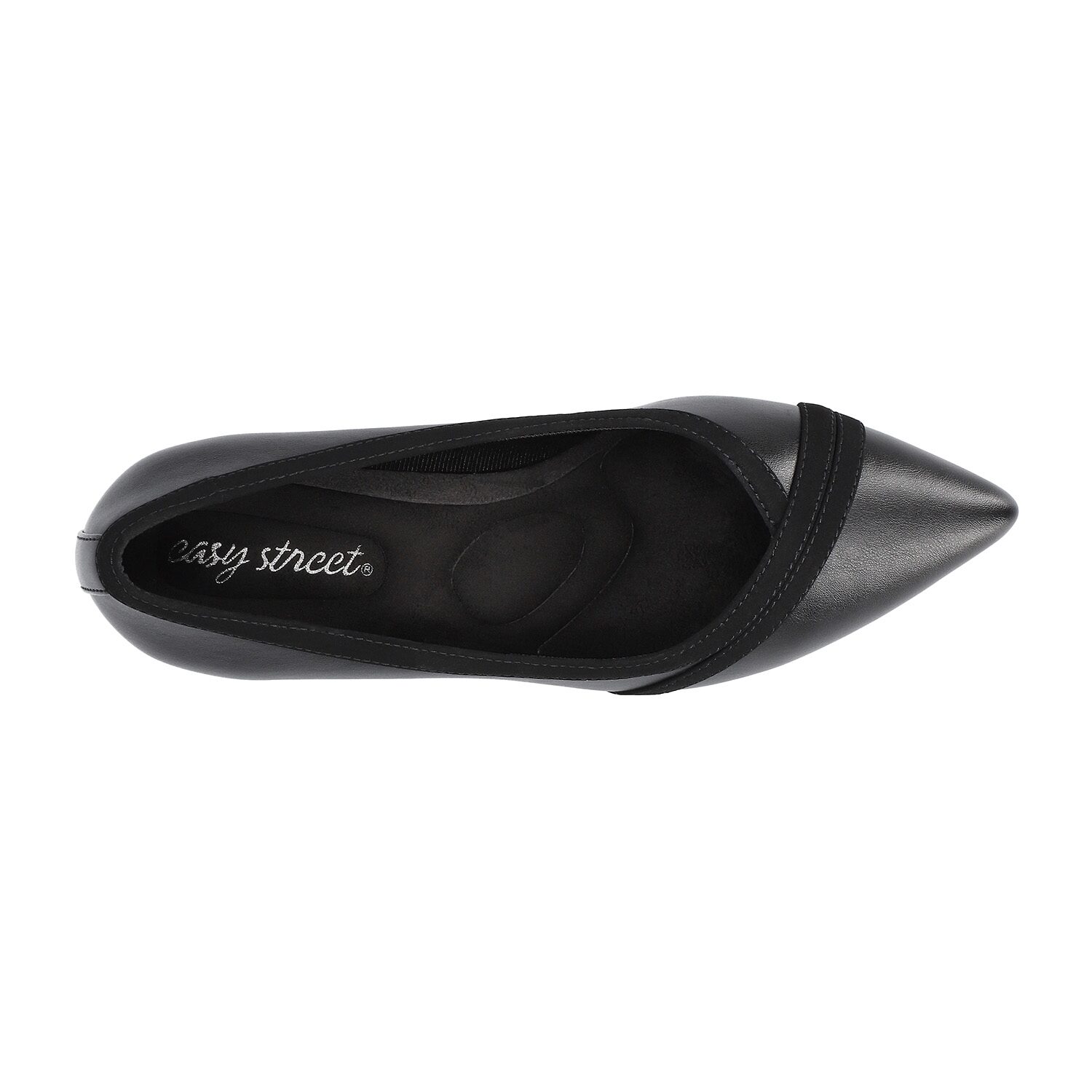 Easy Street Maye Womens Pointed Closed Toe Kitten Heel Pumps