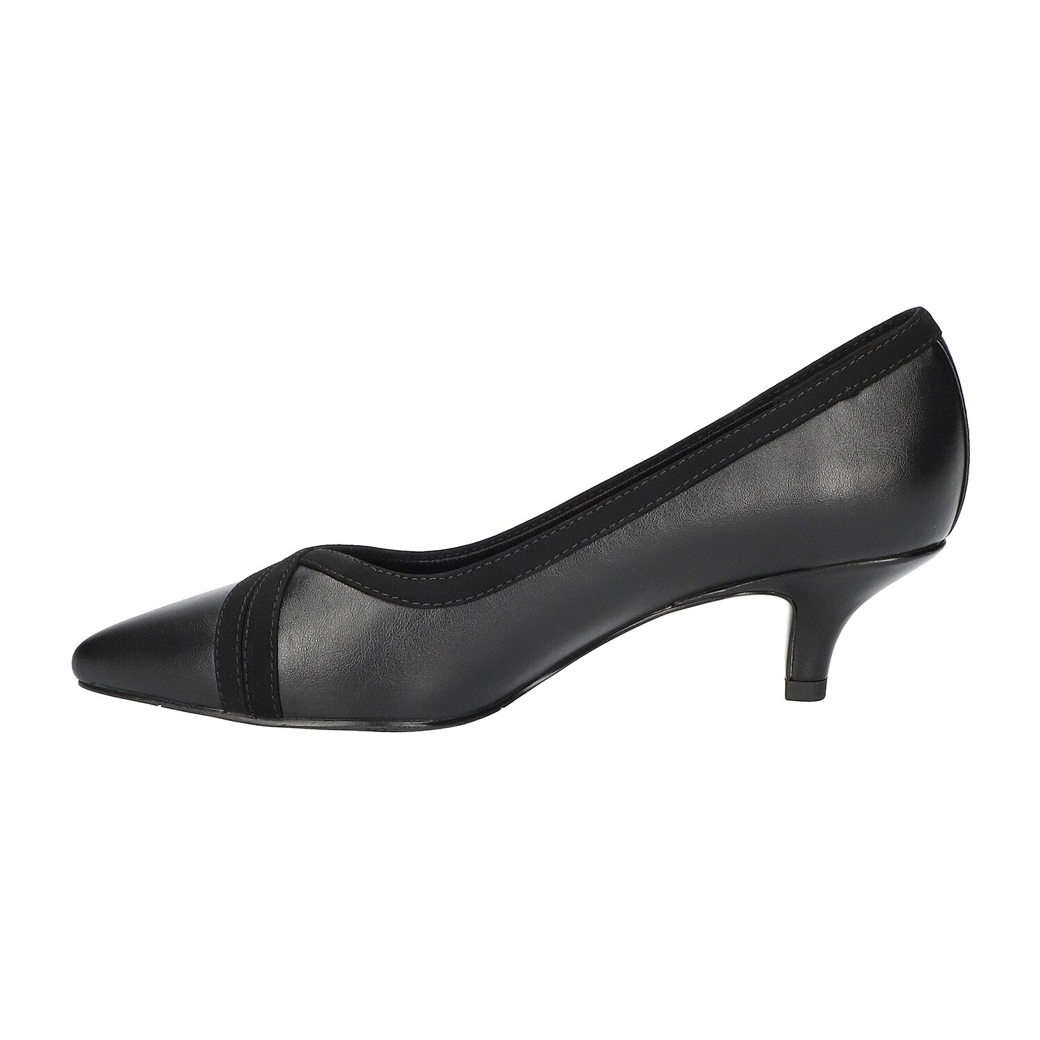 Easy Street Maye Womens Pointed Closed Toe Kitten Heel Pumps