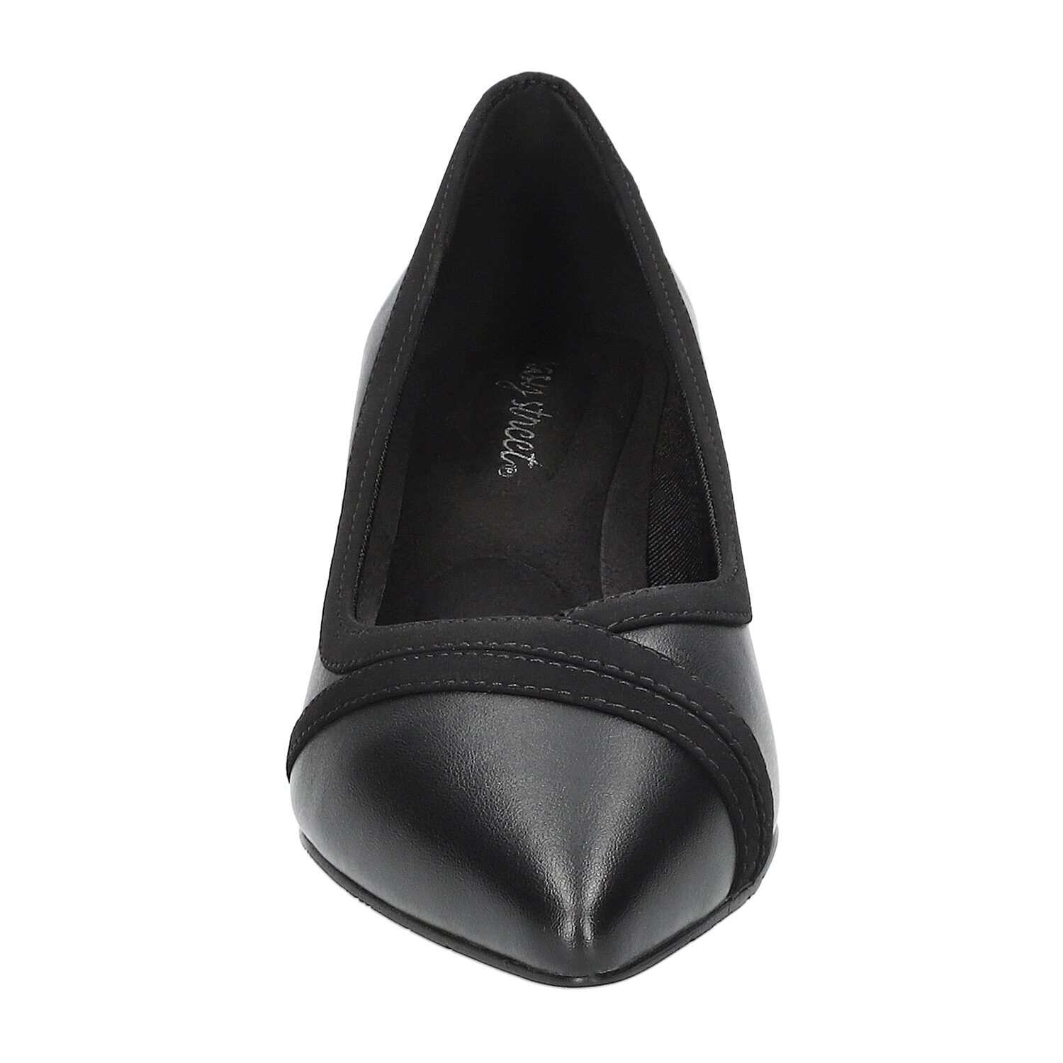 Easy Street Maye Womens Pointed Closed Toe Kitten Heel Pumps