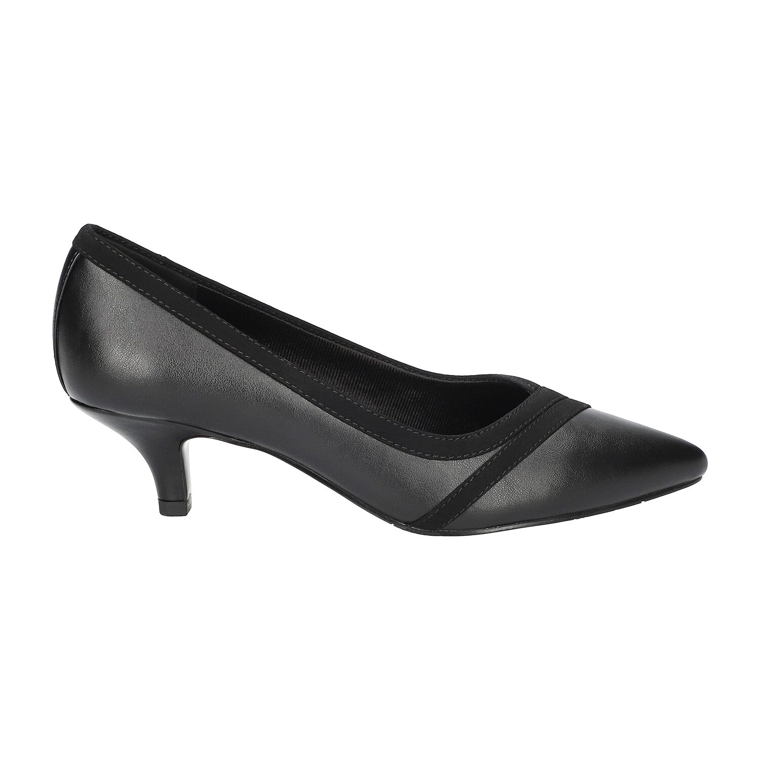 Easy Street Maye Womens Pointed Closed Toe Kitten Heel Pumps
