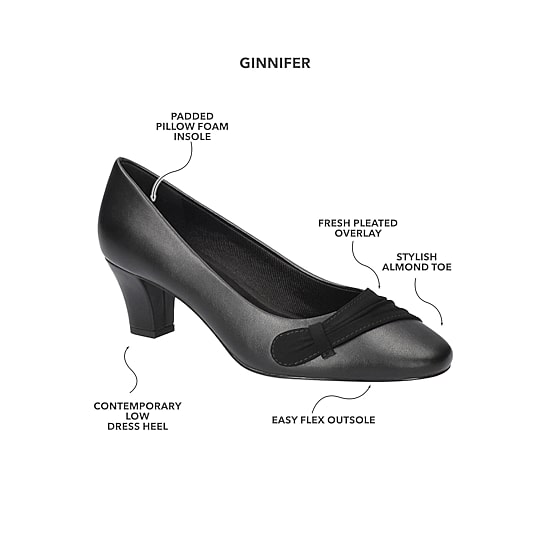 Easy Street Ginnifer Womens Almond Closed Toe Stiletto Heel Pumps