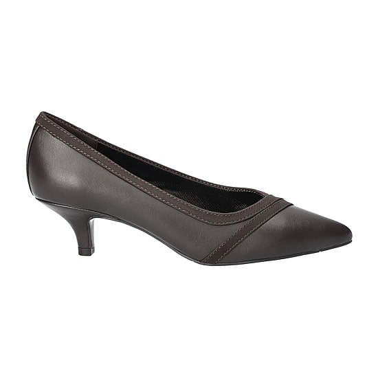 Easy Street Maye Womens Pointed Closed Toe Kitten Heel Pumps