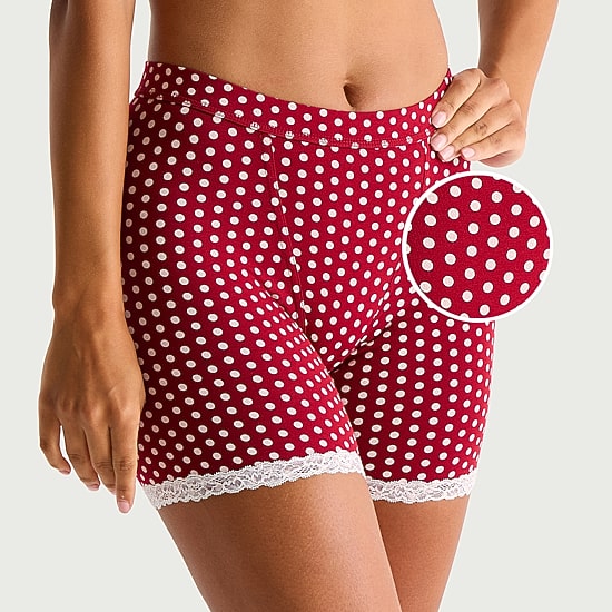 Arizona Body Cotton Boxer Briefs with Lace Trim