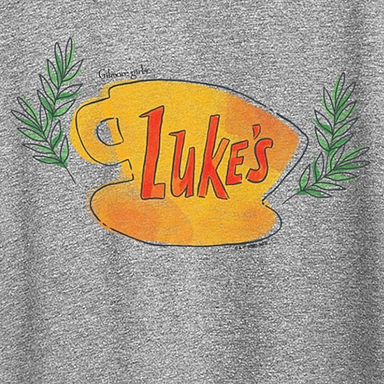 Lukes Coffee Cup Womens Crew Neck Short Sleeve Regular Fit Graphic T-Shirt