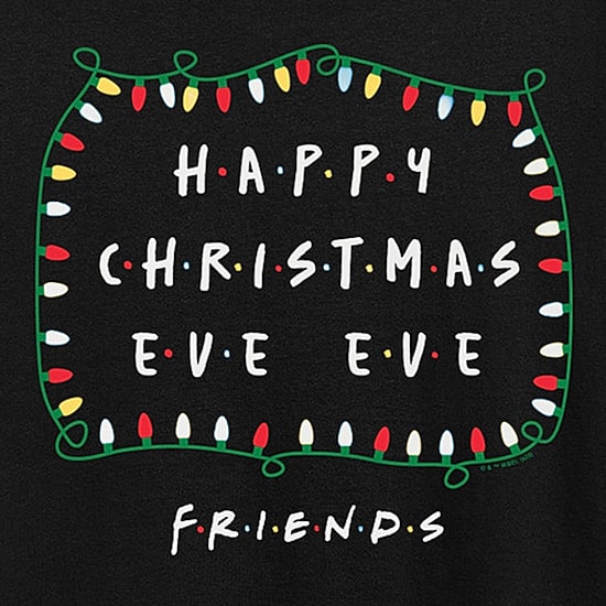 Happy Christmas Eve Eve Womens Crew Neck Short Sleeve Regular Fit Friends Graphic T-Shirt