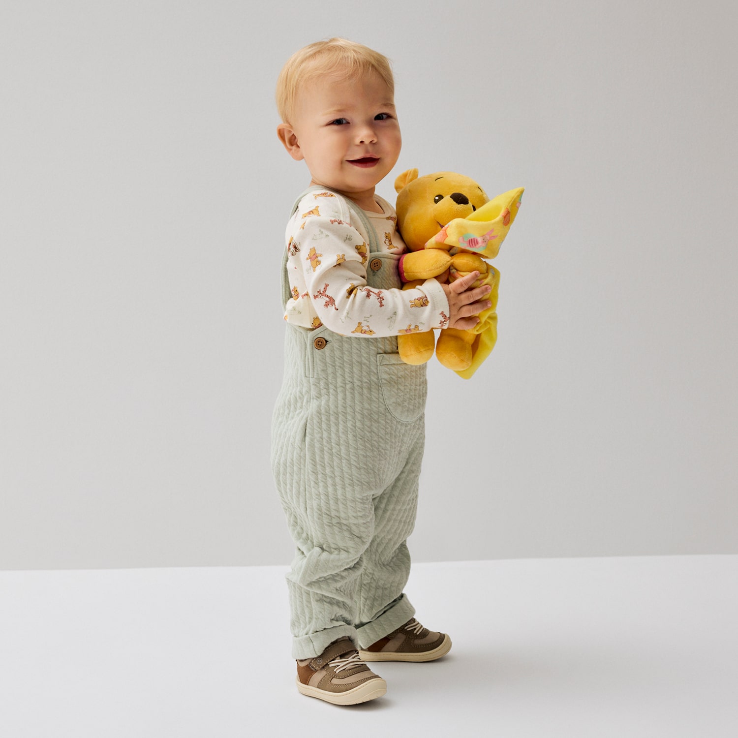 Baby Boys 3-pc. Winnie The Pooh Overall Set