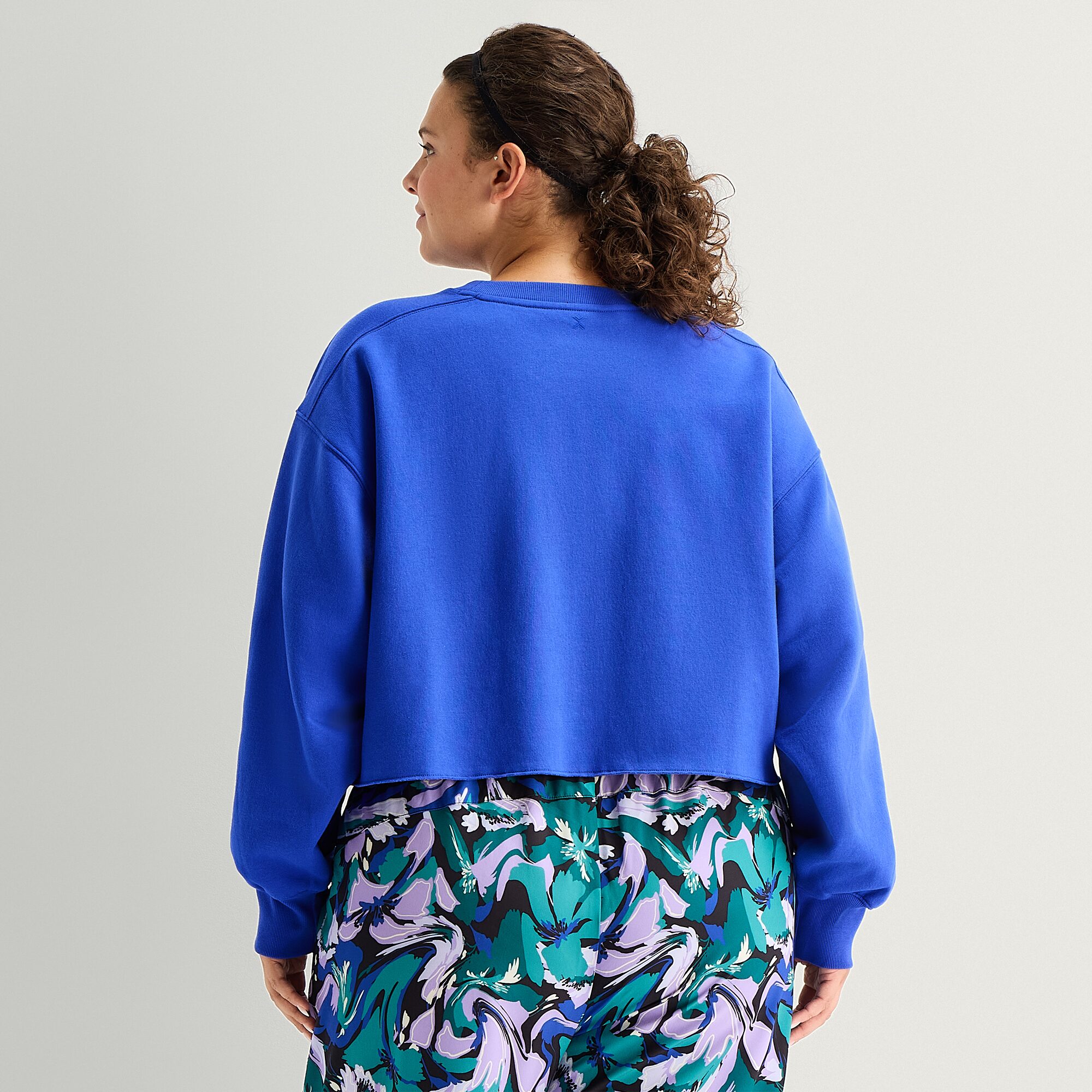 Xersion Womens Crew Neck Long Sleeve Plus Sweatshirt