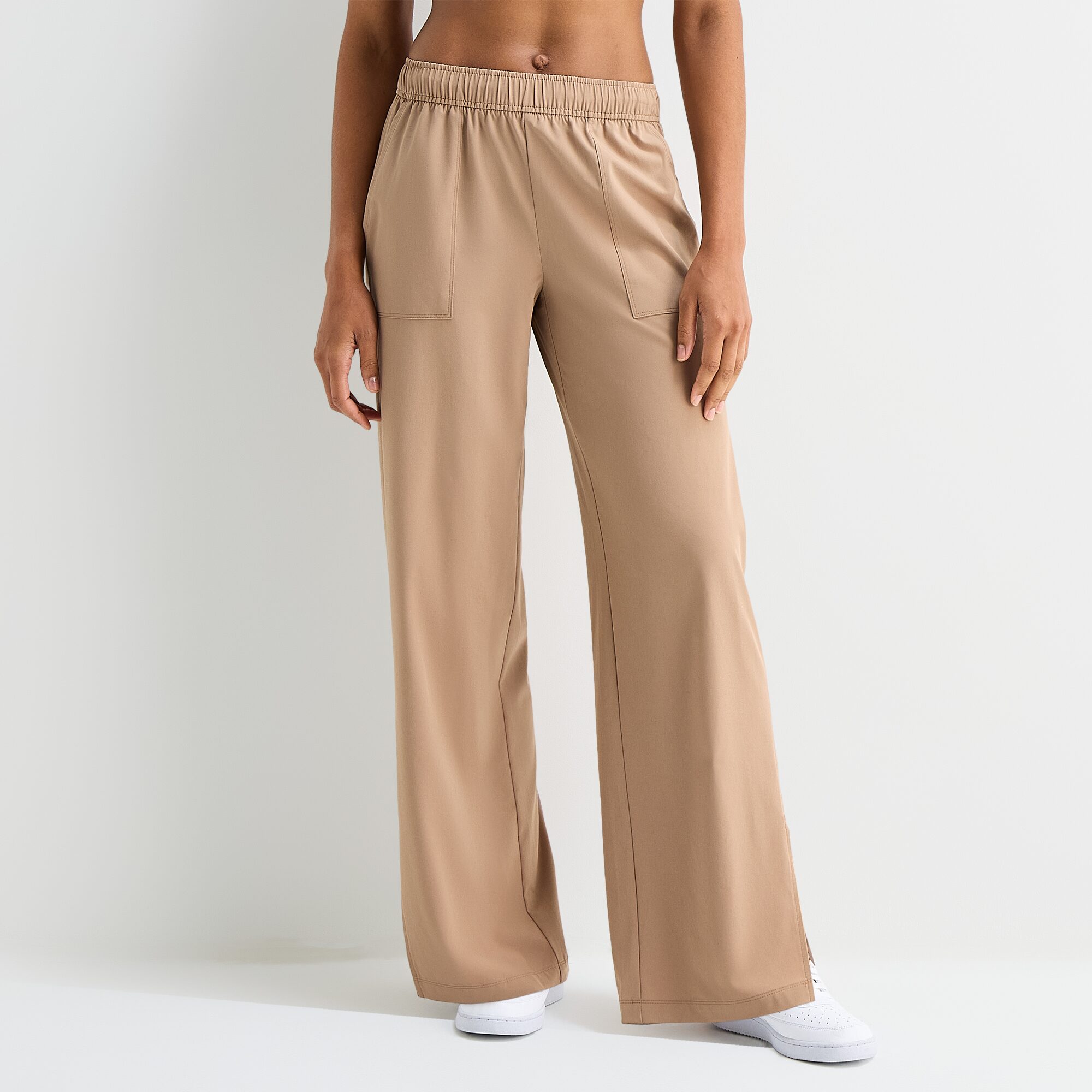 Xersion Womens Wide Leg Mid Rise Regular Fit Track Pant