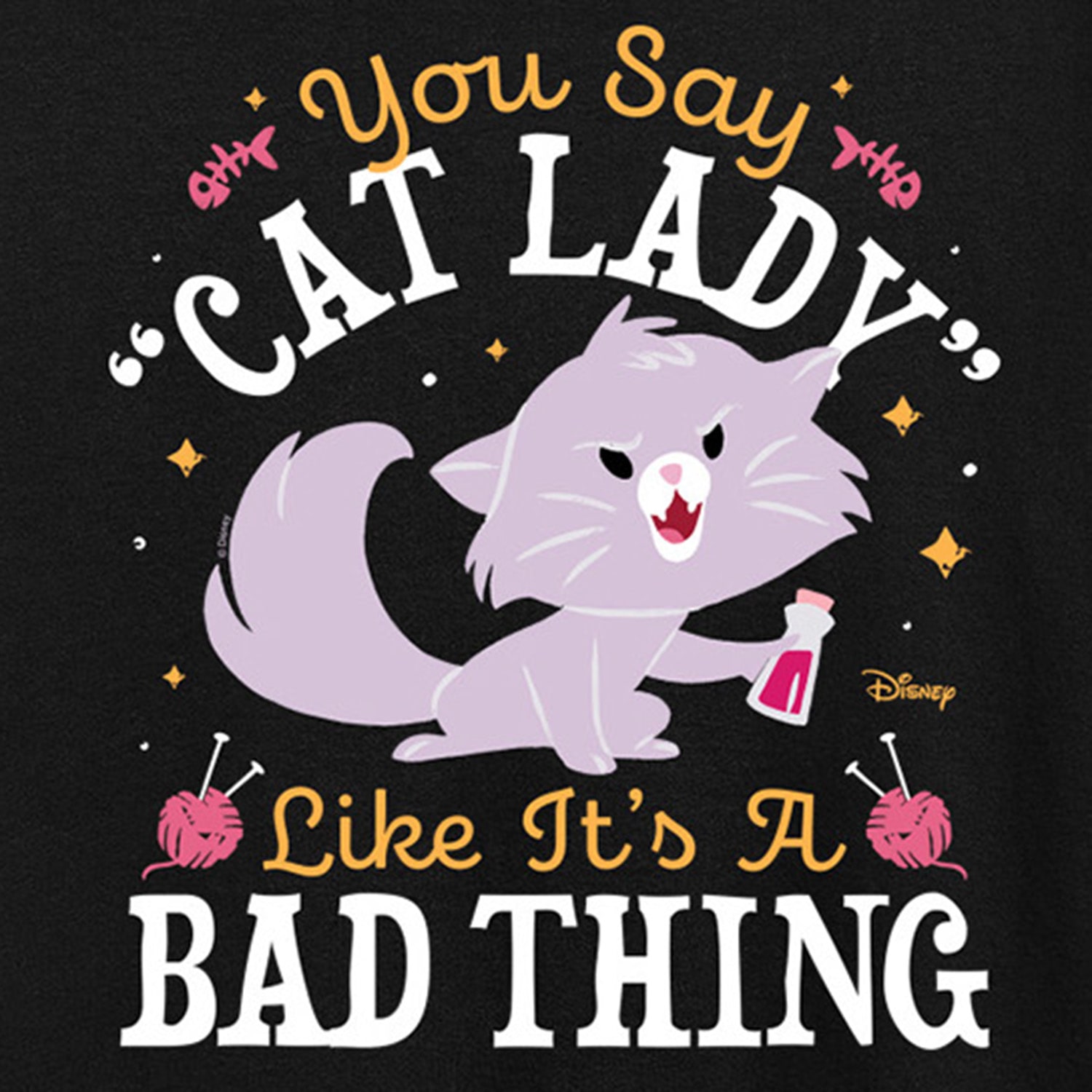 Cat Lady Like Its A Bad Thing Womens Crew Neck Short Sleeve Regular Fit Graphic T-Shirt