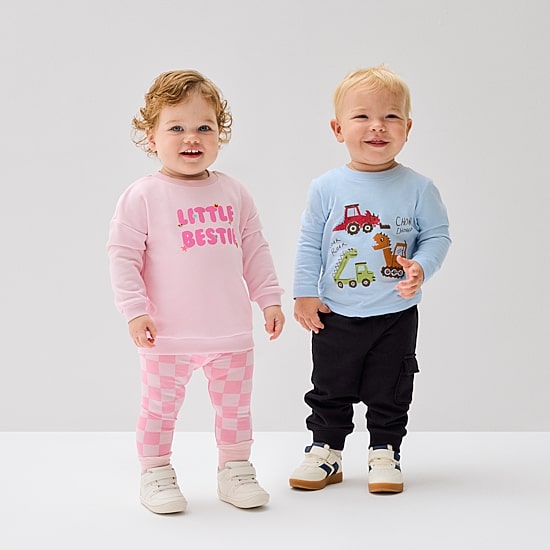 Okie Dokie Baby Girls French Terry 2-pc. Legging Set