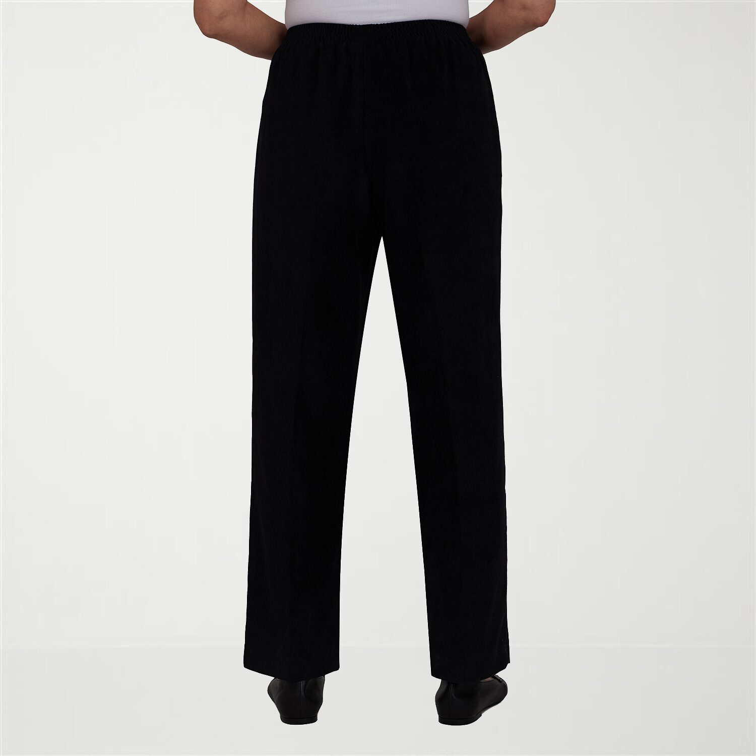 Alfred Dunner Classics Womens Straight Mid Rise Pull-On Pant