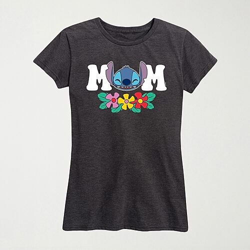 Hybrid Tees Mom Womens Crew Neck Short Sleeve Regular Fit Graphic T-shirt In Gray