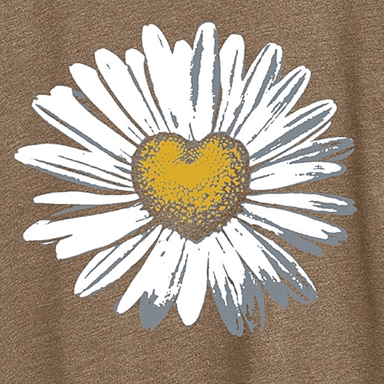 Womens Crew Neck Short Sleeve Regular Fit Graphic T-Shirt