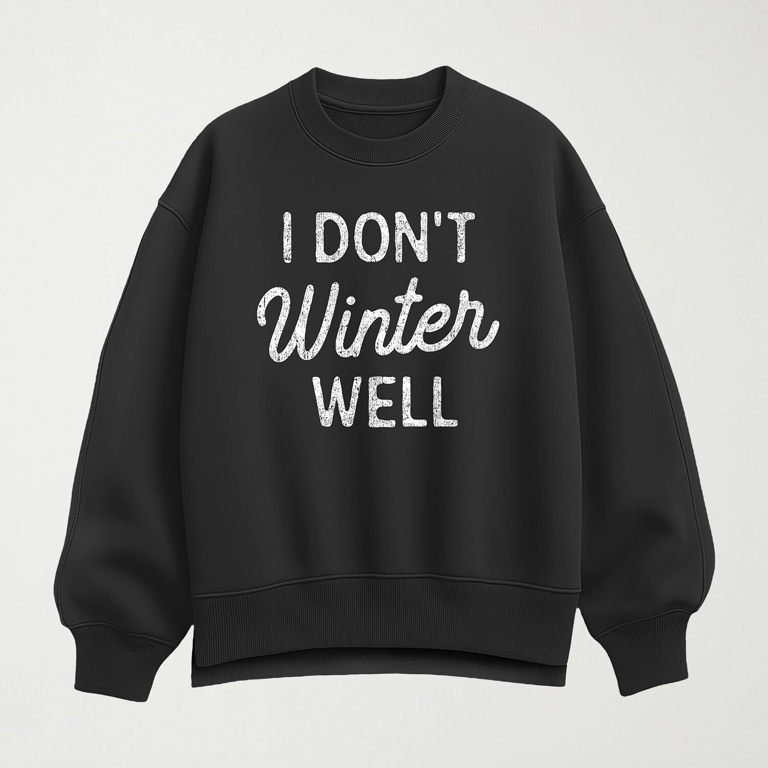 Womens Crew Neck Long Sleeve Pullover Sweater