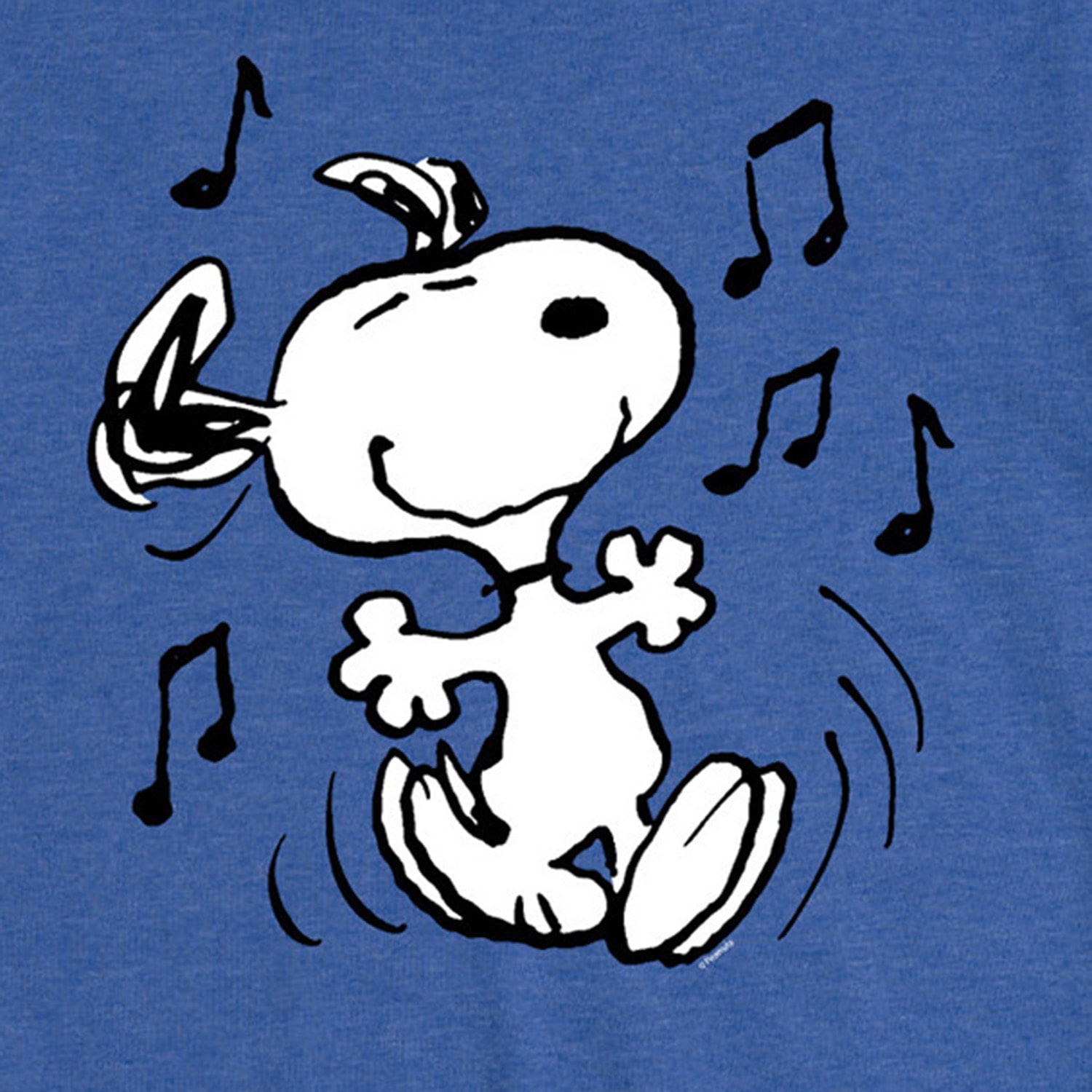 Dancing Womens Crew Neck Short Sleeve Regular Fit Snoopy Graphic T-Shirt