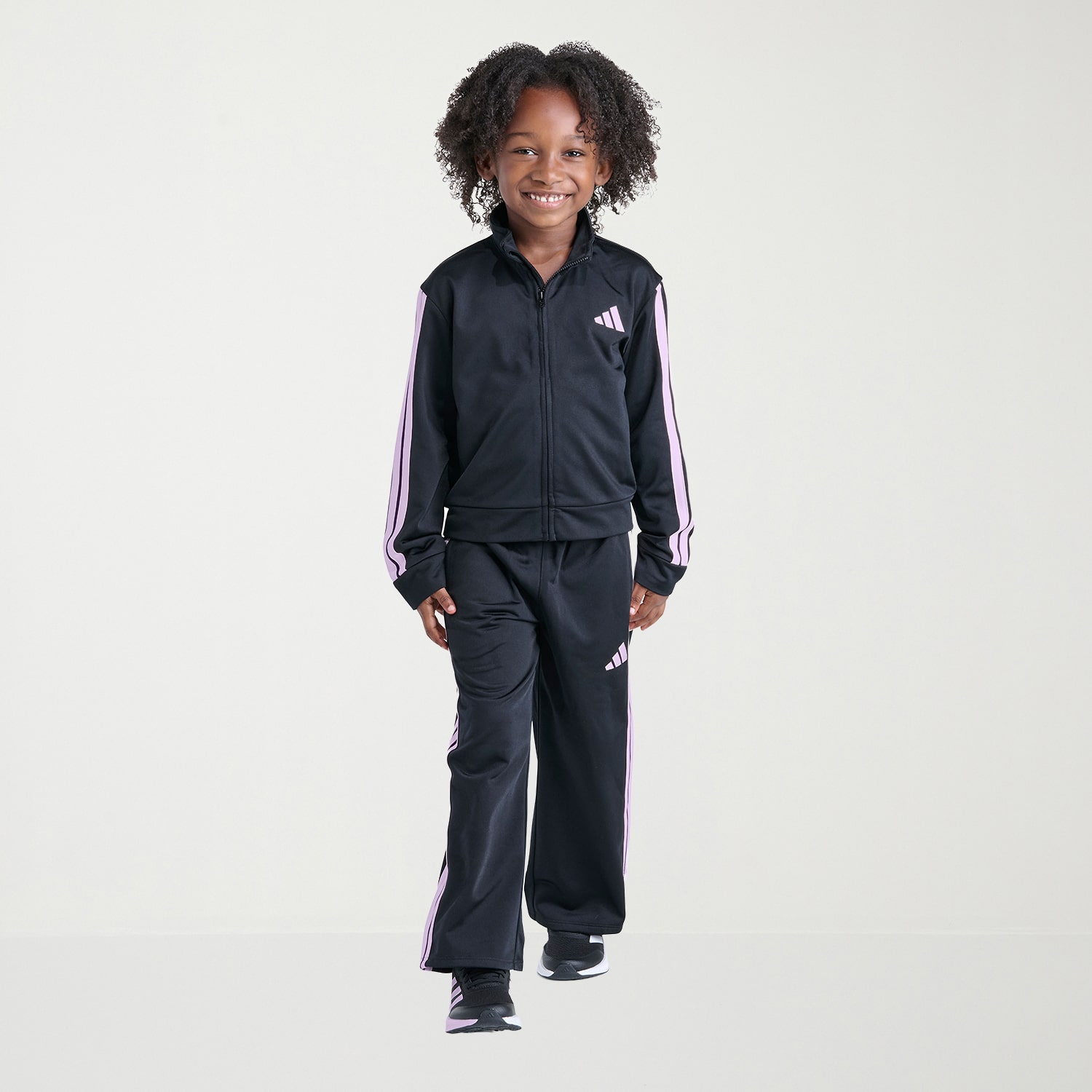 adidas Little Girls Logo 2-pc. Track Suit