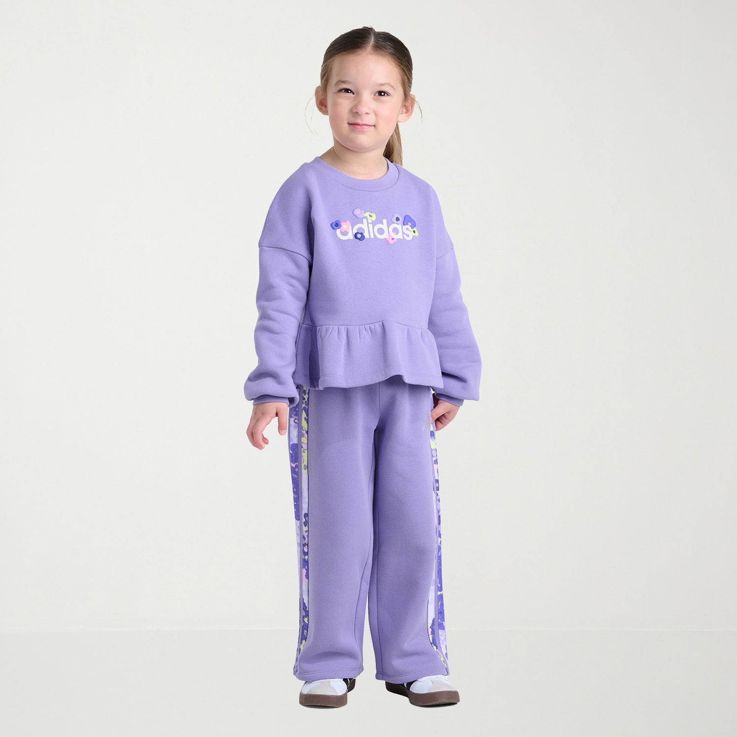 adidas Little Girls 2-pc. Pant Set