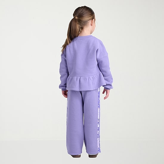 adidas Little Girls Knit 2-pc. Pant Set