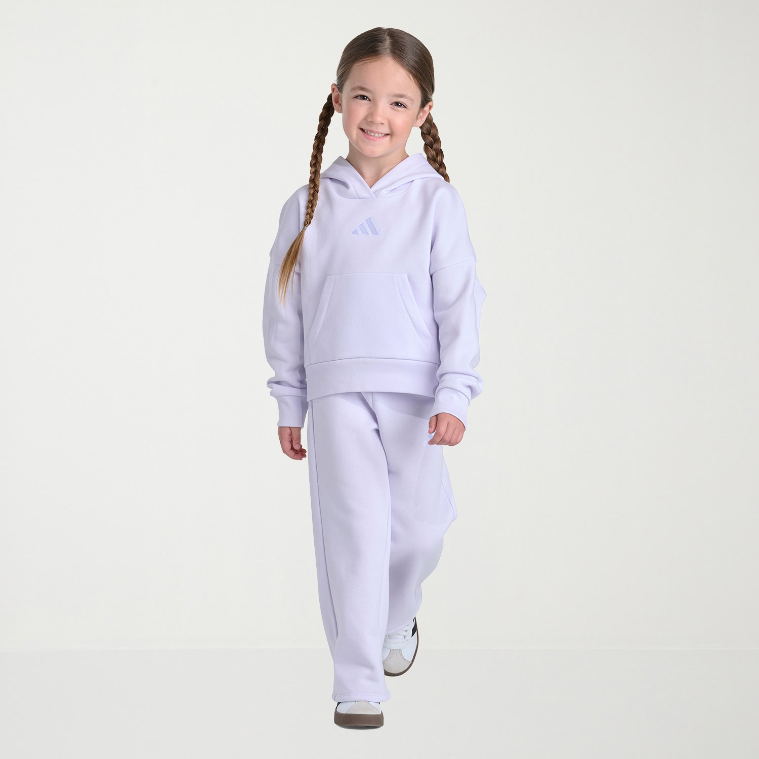 adidas Little Girls Fleece 2-pc. Pant Set