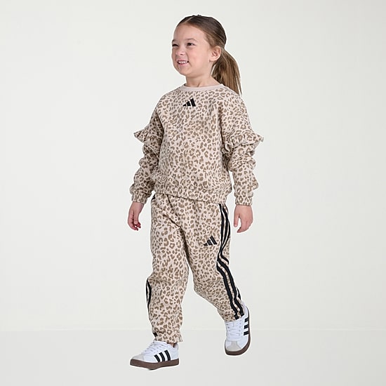 adidas Little Girls Knit 2-pc. Pant Set