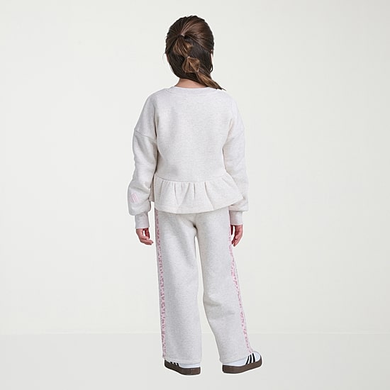 adidas Little Girls Knit 2-pc. Pant Set
