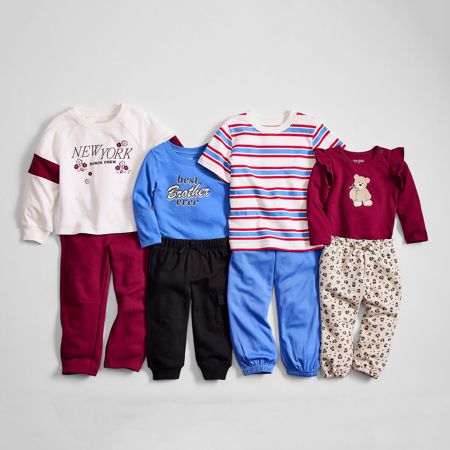 Okie Dokie Baby Girls Round Neck Long Sleeve Bodysuit