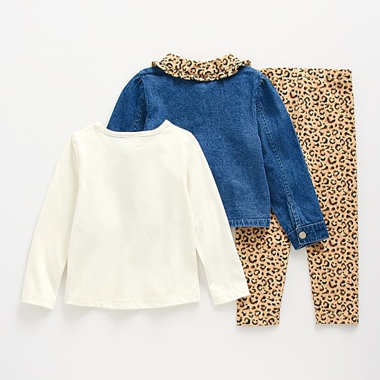 Little Lass Baby Girls 3-pc. Pant Set