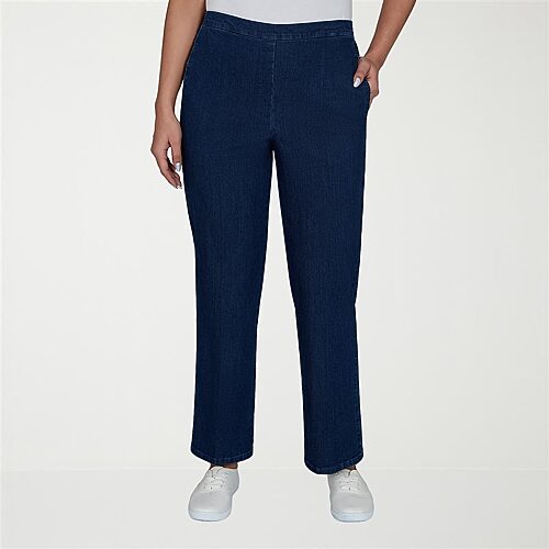 Alfred Dunner Tuscany Womens Regular Fit Jean In Blue