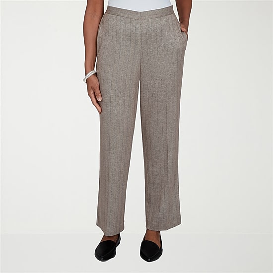 Alfred Dunner Regent Street Womens Straight Pull-On Pant