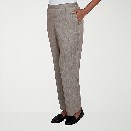 Alfred Dunner Regent Street Womens Straight Pull-On Pant
