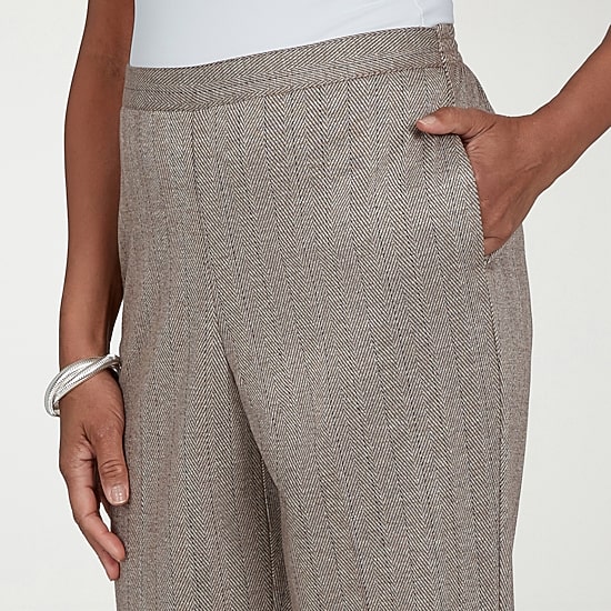 Alfred Dunner Regent Street Womens Straight Pull-On Pant