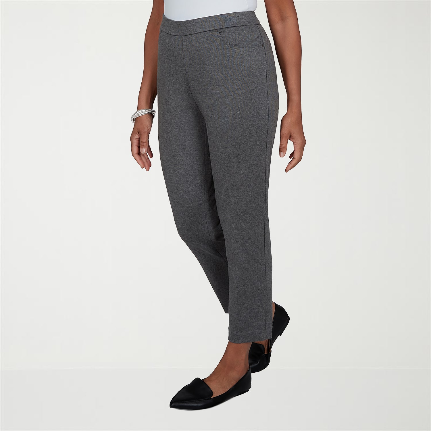 Alfred Dunner Regent Street Womens Straight Pull-On Pant