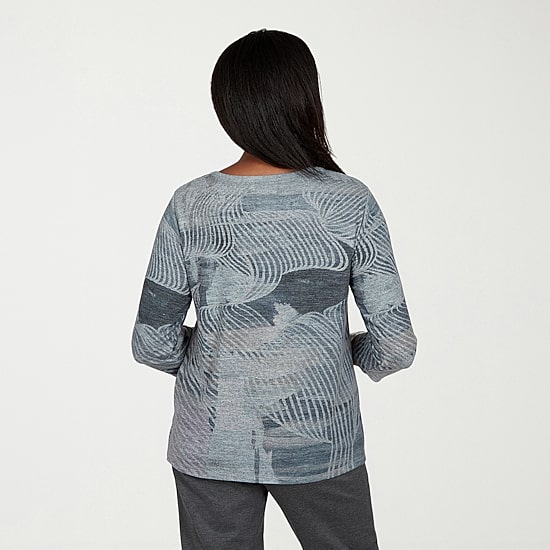 Alfred Dunner Regent Street Womens Crew Neck 3/4 Sleeve T-Shirt