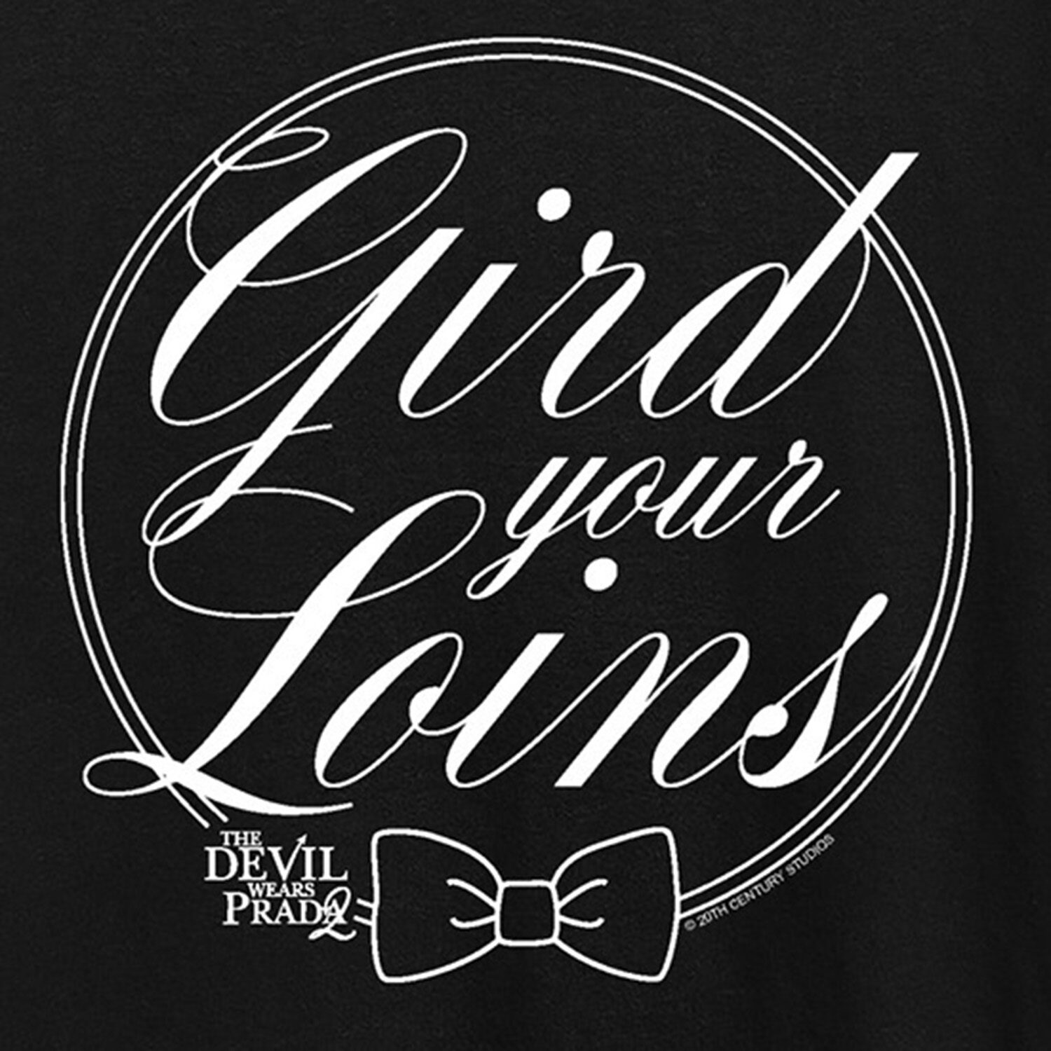 Gird Your Loins Devil Wears Prada Womens Crew Neck Short Sleeve Regular Fit Graphic T-Shirt