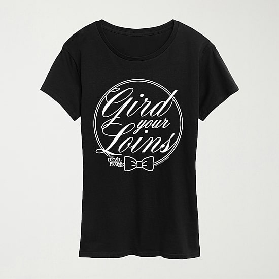 Gird Your Loins Devil Wears Prada Womens Crew Neck Short Sleeve Regular Fit Graphic T-Shirt